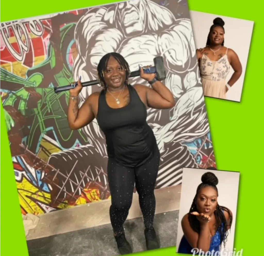 Full-length collage showing braids installed over locs — Braids Over Locs